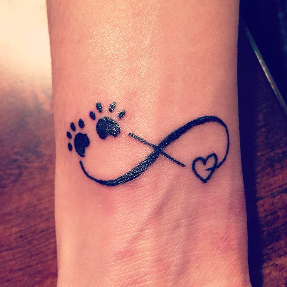 Animal Love: Paw Print Tattoo