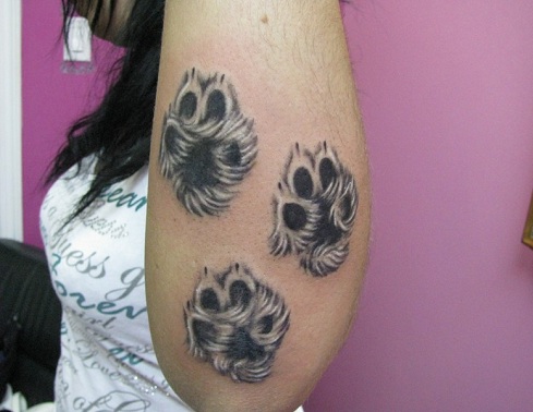 Husky Paw: Paw Print Tattoo