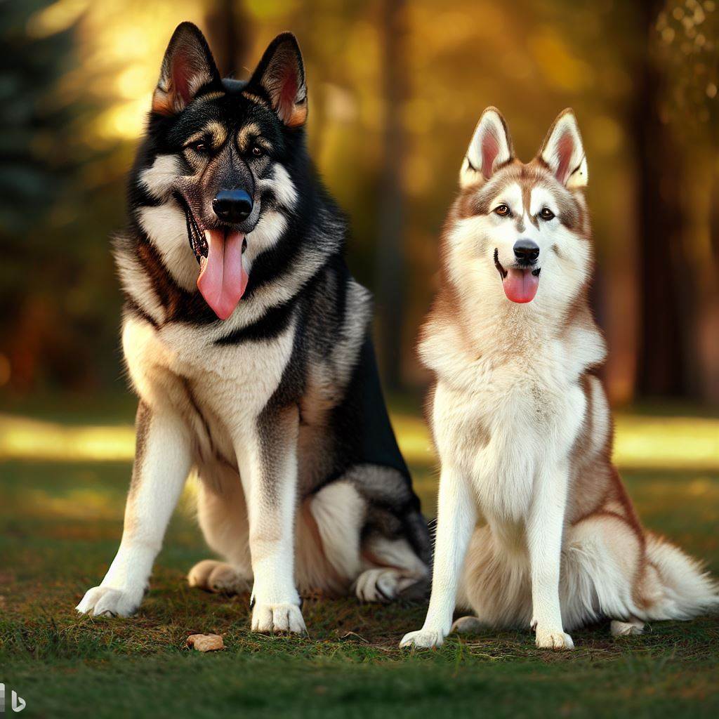 is a siberian husky bigger than a german shepherd