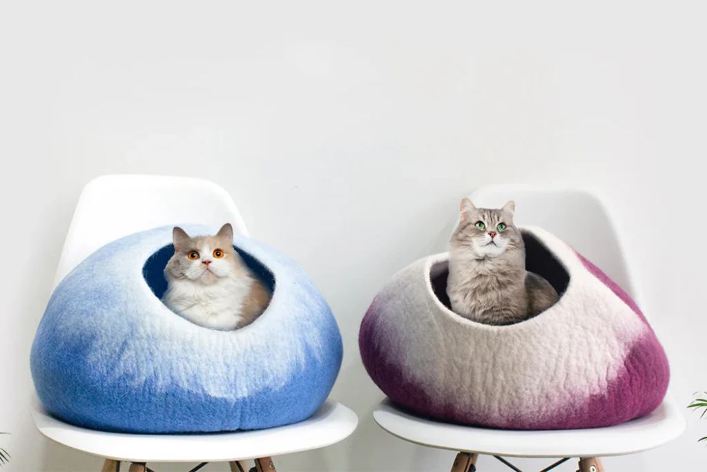 cat cave bed
