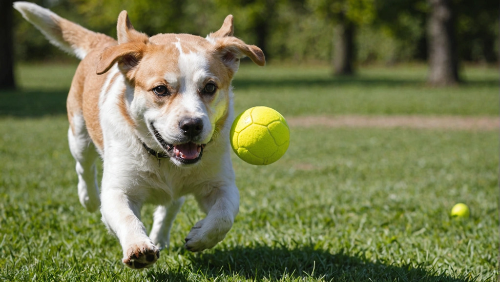 exercise and playtime of dog